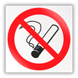 Знак P01 «Запрещается курить» (С/О пленка, 300х300 мм)